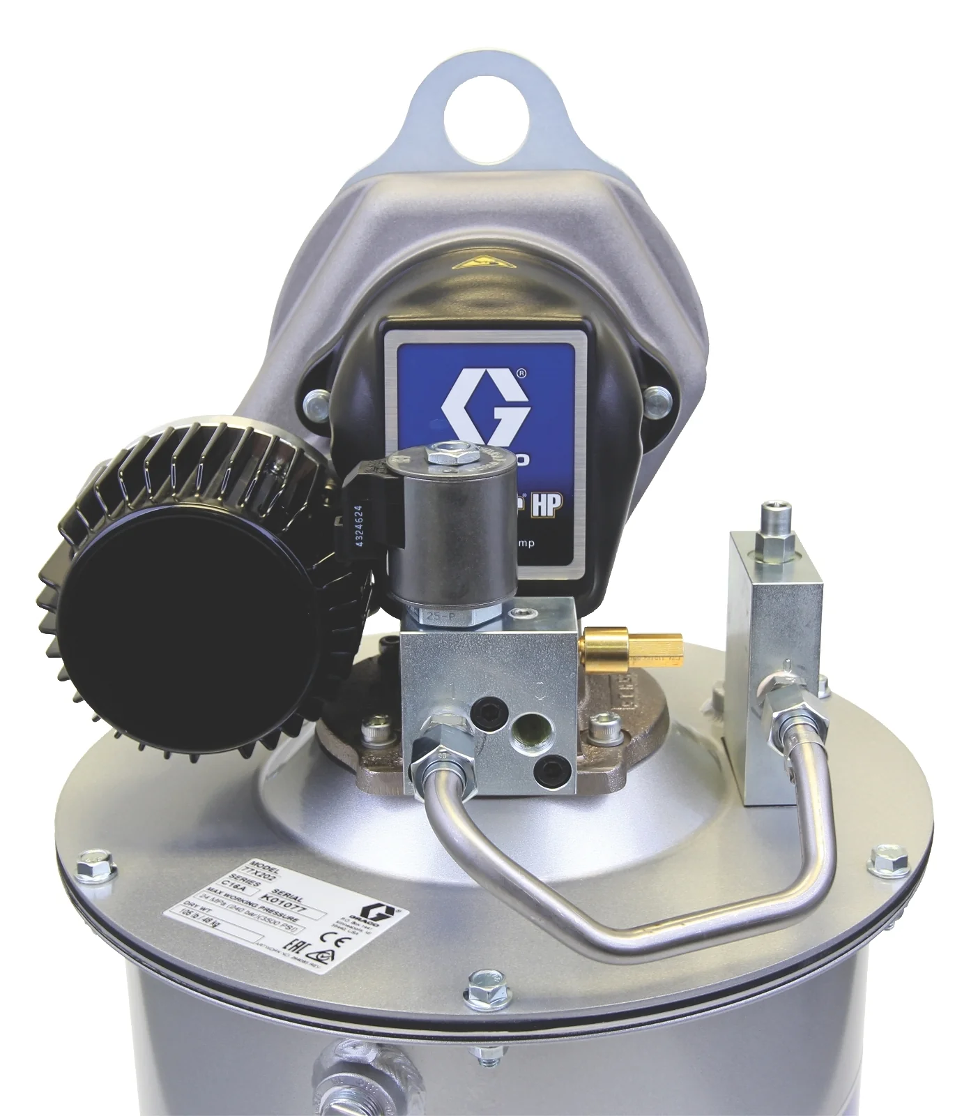 Graco Electric Dyna-Star® 24 VDC HP Injector Module with Pump, Tube-in-Tube, Vent Valve, Low-Level, Cover, Tank, AFSO for 60 lb (27 kg). Reservoir - Ysert