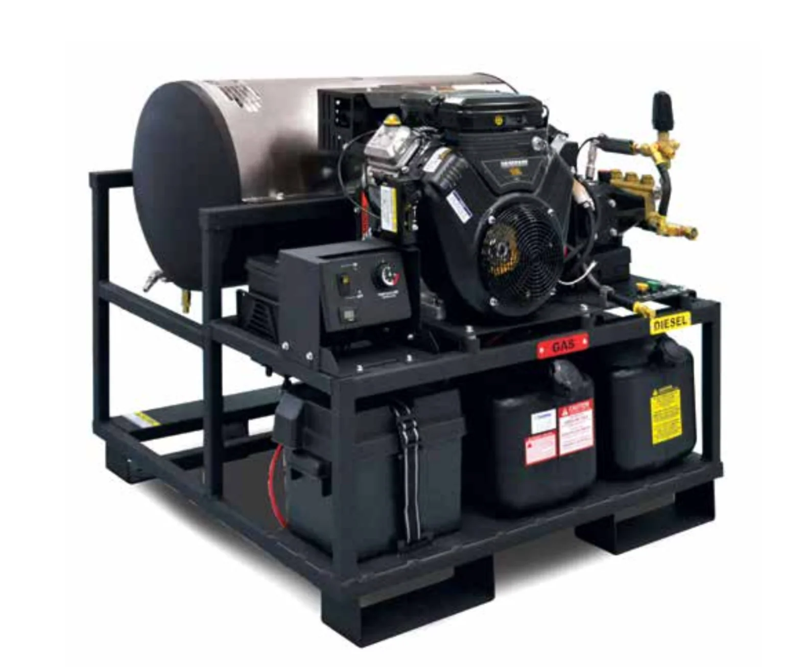 Karcher LFT Skid 5.0/40 5.0 GPM @ 4000 PSI Belt Drive 25HP Kärcher V-twin Engine Hot Water Pressure Washer - Ysert