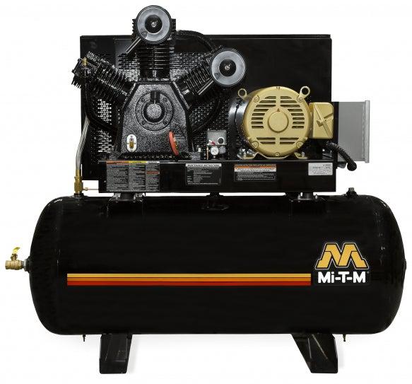 Mi-T-M Two Stage Electric Stationary Air Compressors - 46.5 CFM - 175 PSI - 15 HP - 120 gal - Ysert