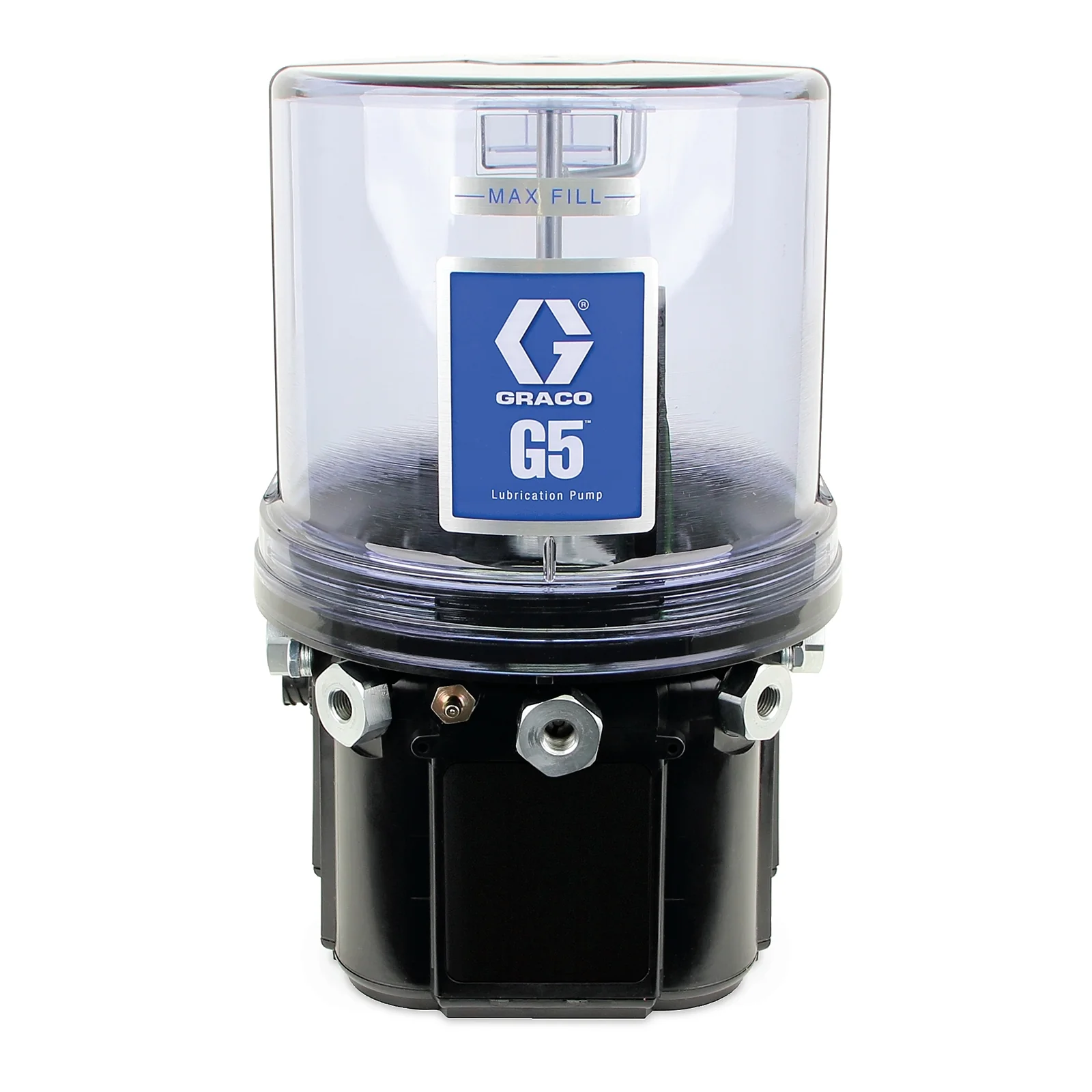 Graco G5™ Pro Grease Lubrication Pump, 24 VDC, 4 Liter with Auto-Fill Shut Off, Remote Manual Run, Vertical Oriented 5-Pin CPC - Ysert