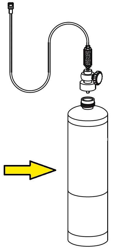 Clemco 25573 Test Gas - 25 PPM CMS - Ysert