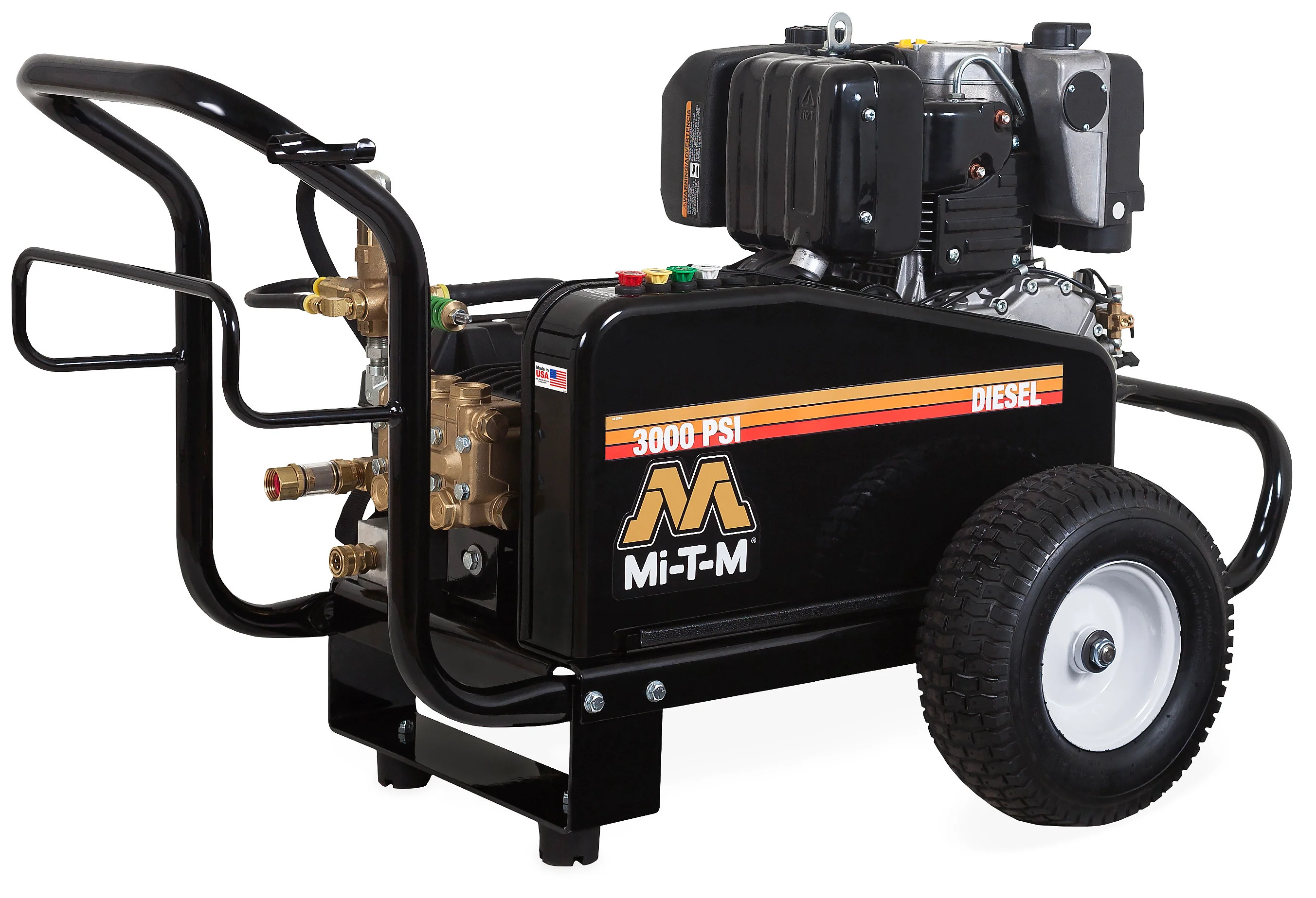 Mi-T-M CW Premium Series 3000 PSI @ 3.9 GPM 9.1 HP Kohler KD440 OHV Diesel General Pump Belt Drive Cold Water Pressure Washer Power Washer - (electric start, General Pump, Belt Drive, Kohler Engine - Ysert