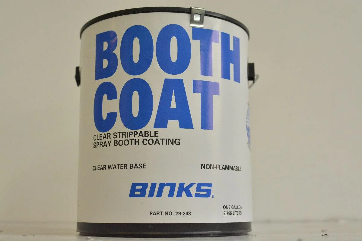 Binks 29-248 Clear Spray Booth Coating, Clear Finish, 200 to 270 sq. ft./gal. Coverage, Size: 1 gal. - Ysert