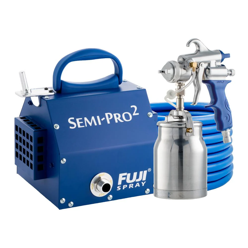 Fuji Semi-PRO 2 HVLP Bottom Feed Spray System w/ 1 qt. Cup & 1.3 mm Air Cap Set, Blue - Ysert