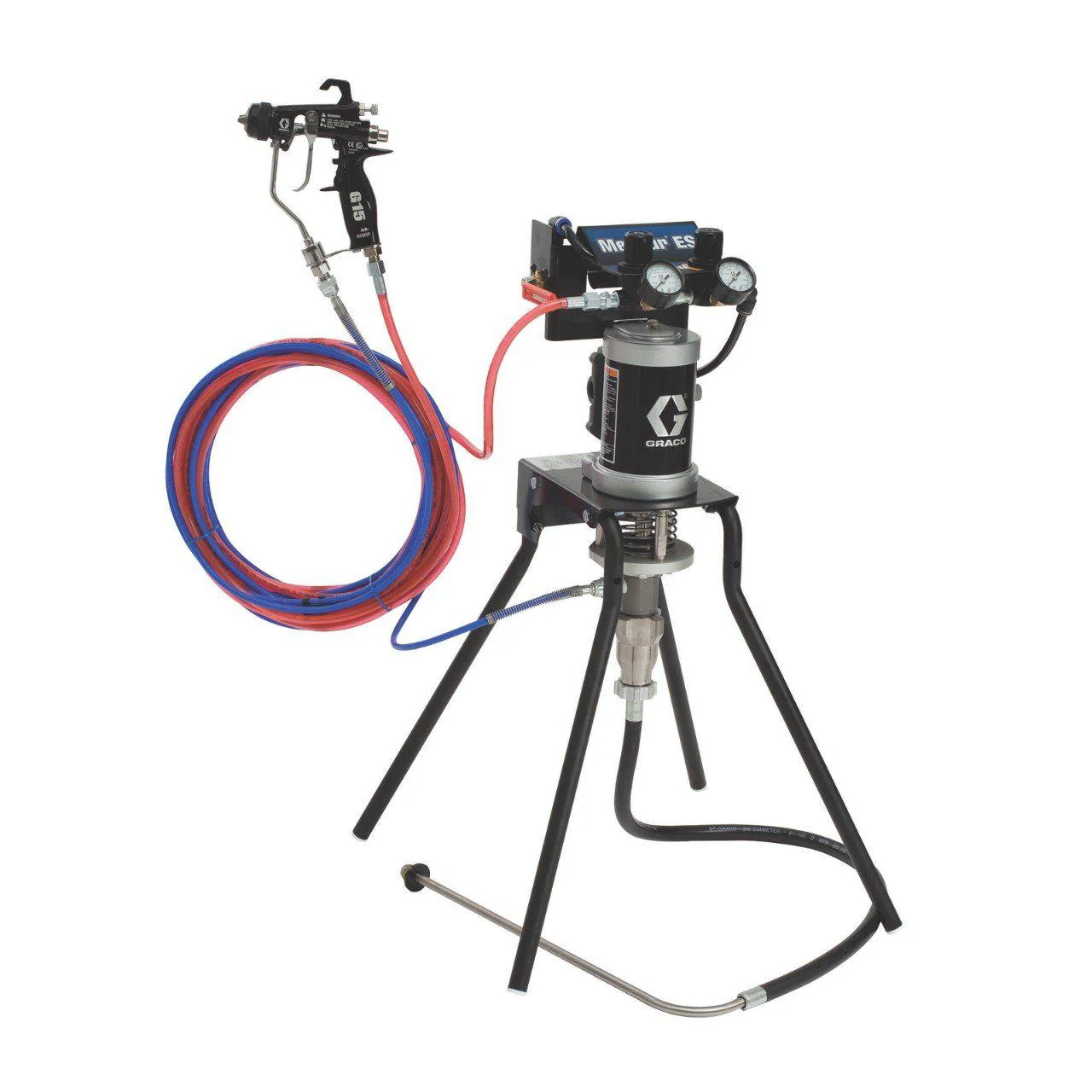 Graco 24F151 15:1 Merkur 1500 PSI @ 0.4 GPM Air-Assisted Airless Sprayer - Stand Mount - Ysert