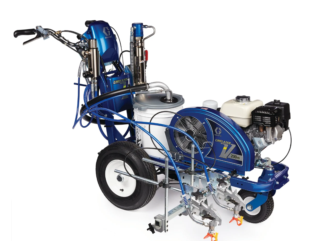 Graco LineLazer V 200HS Standard Series Gas Hydraulic Airless Line Striper - 2 Manual Guns - Ysert