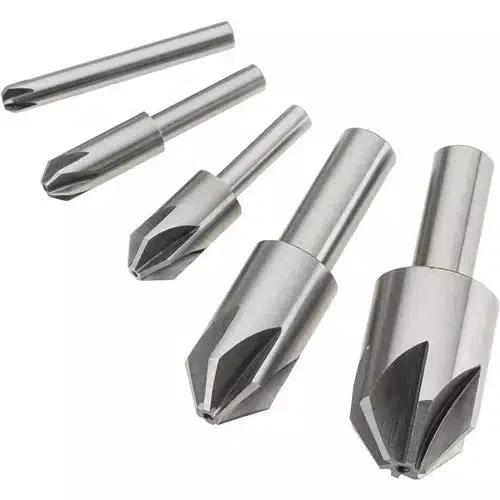 Grizzly H2995 - 5 pc. 6 Flute Countersink Set - 82 Degrees - Ysert
