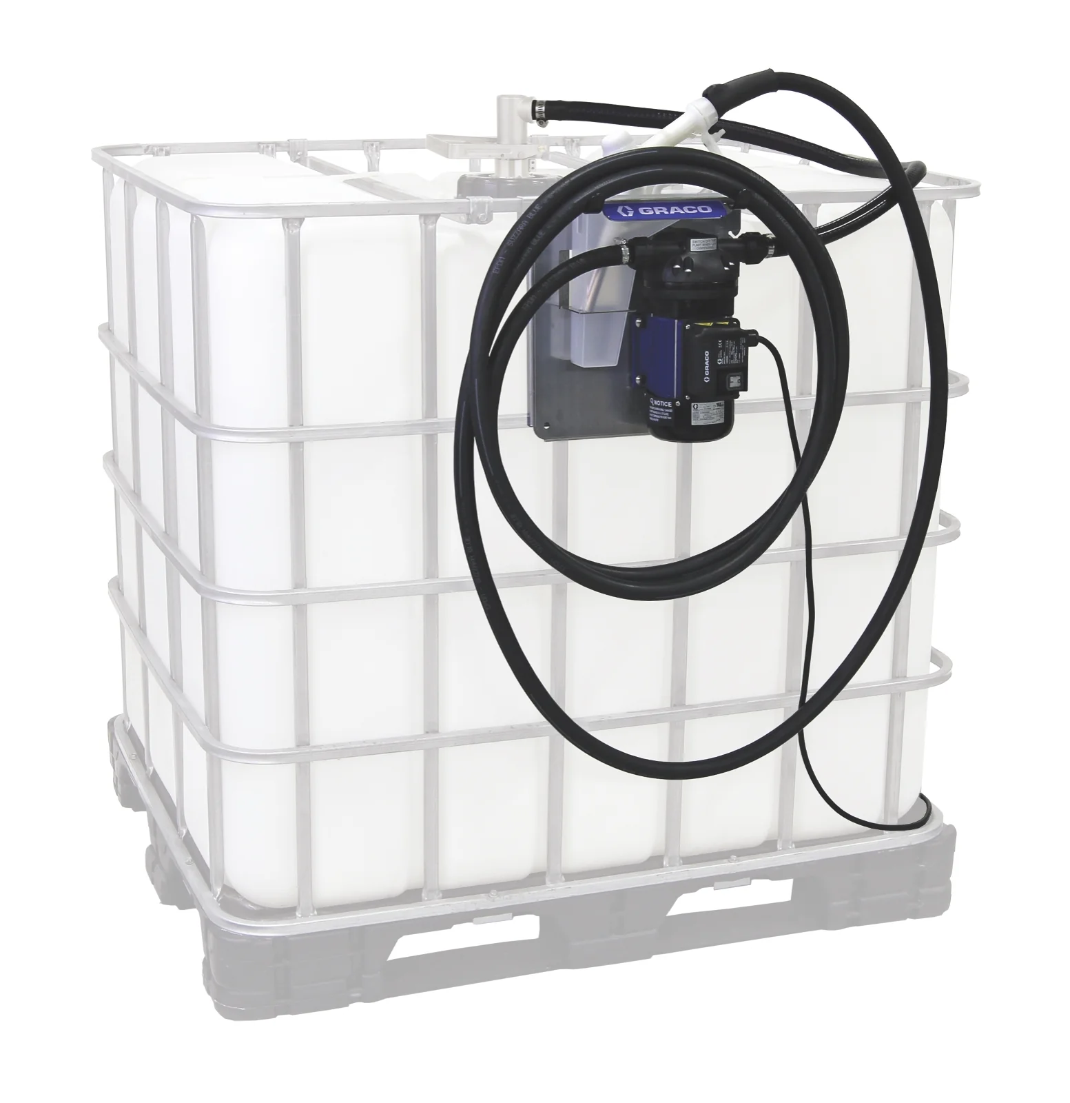 LD Blue Electric Pump Package - Tote Mount, 120V, Manual Nozzle - Ysert