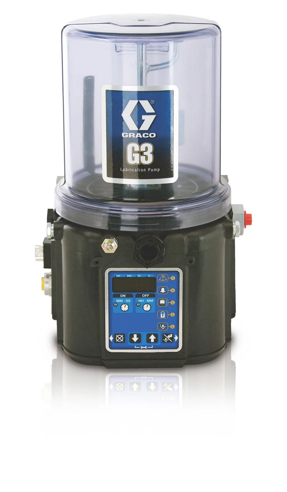 Graco G3™ Pro Grease Lubrication Pump, 24 VDC, 4 Liter, Low Level with Controller, 5 Pin CPC - Ysert