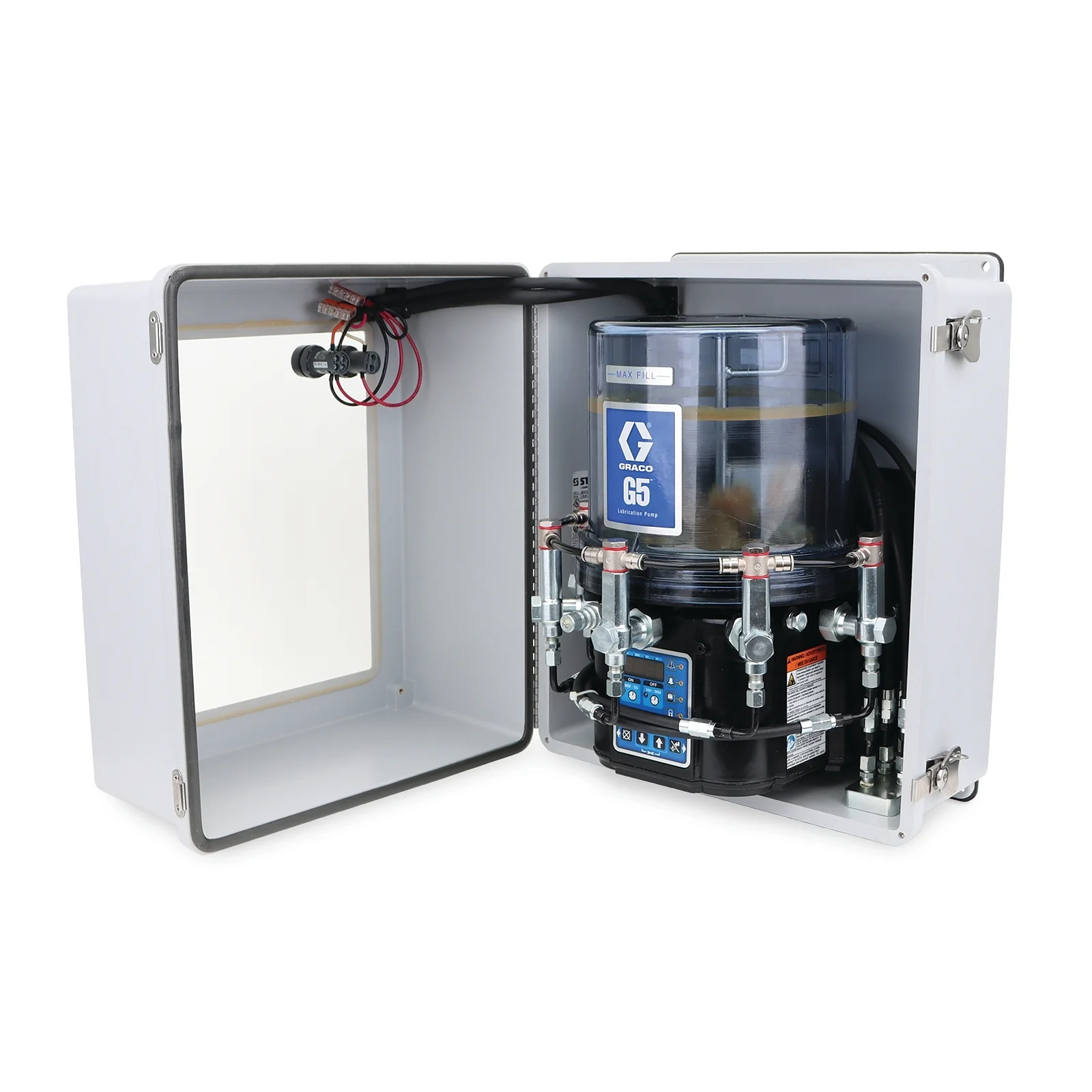 Graco G5™ Standard Grease Lubrication Enclosed Pump, 4 Liter, Pressure Relief Valves (Small box) - Ysert