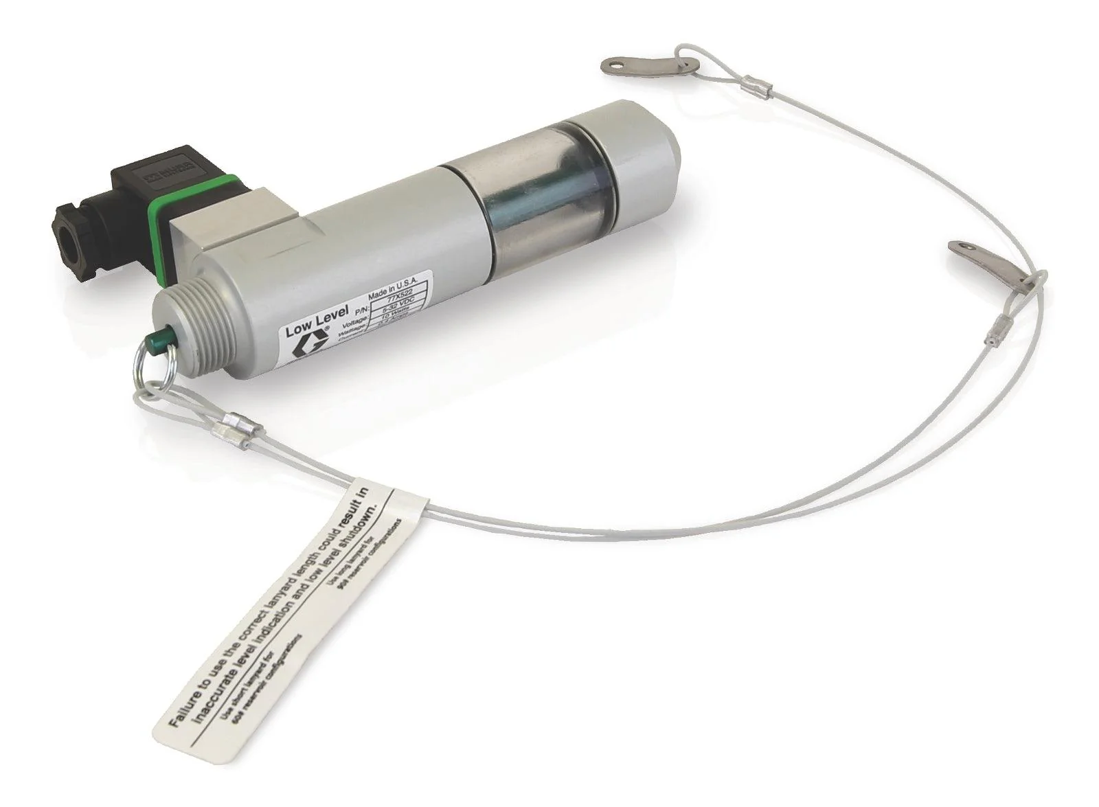 Graco Low-Level Kit Sight Glass, Electric Low-Level Switch, Cable, 3/4 in. NPT(m) Thread Mount - Ysert