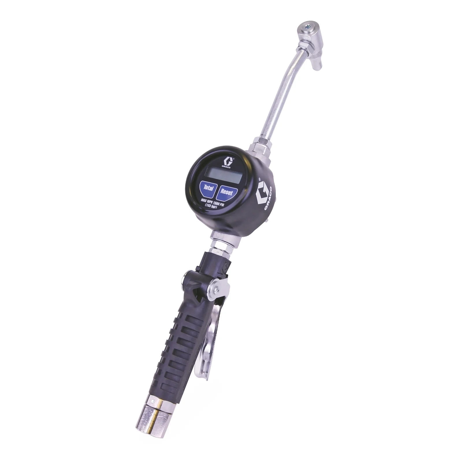 EM8 Electronic Manual Gear Lube Meter - Rigid Extension - 1/2 in. (13 mm) Inlet - NPT - Ysert