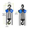 Tralift Manual Chain Hoist, 40,000 lb. 20 Ton Load Capacity - Ysert