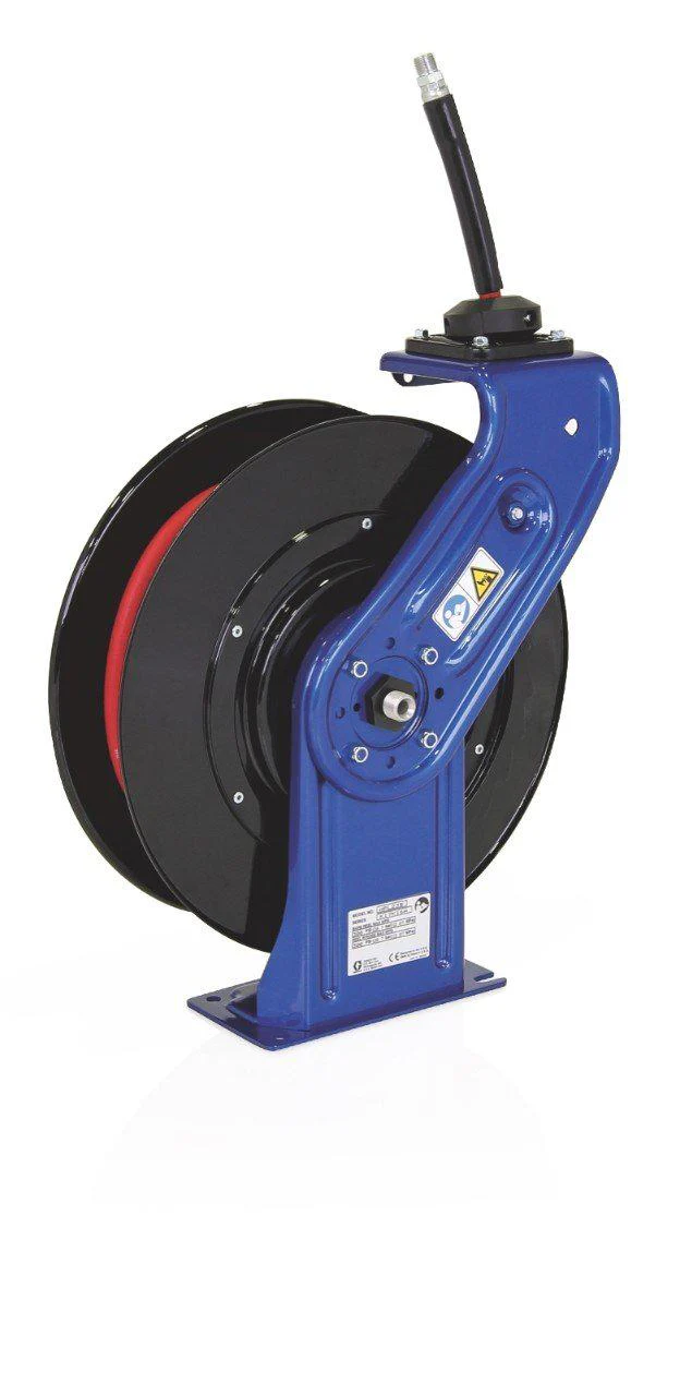 Graco SD 10 Series Hose Reel w/ 3/8 in. X 35 ft. Hose - Air/Water - Metallic Blue (Overhead Mount) - Ysert