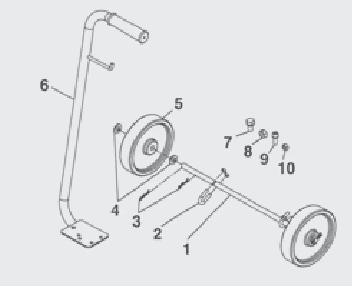 IWATA 94492770 Wheel Cart Set - Ysert