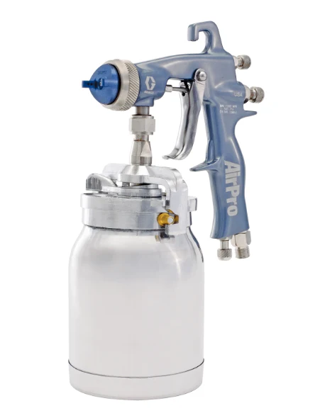 Graco 289028 AirPro Air Spray Siphon Feed Gun, Conventional, 0.055 inch (1.4 mm) Nozzle, Metal Siphon Cup - Ysert