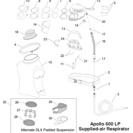 Clemco 23801 Apollo 600 Cape Attachment Band - Ysert