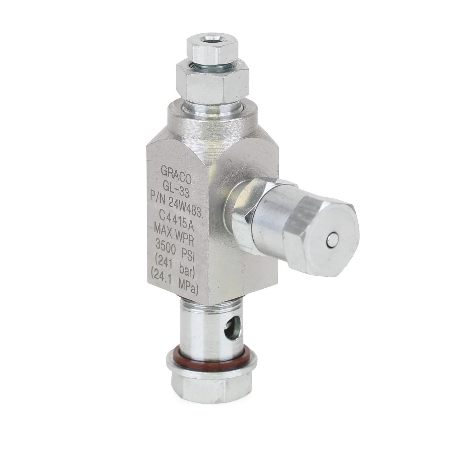 Graco GL-32™ Replacement Grease Injector, 304 Stainless Steel, 6 mm outlet, BSPP - Ysert