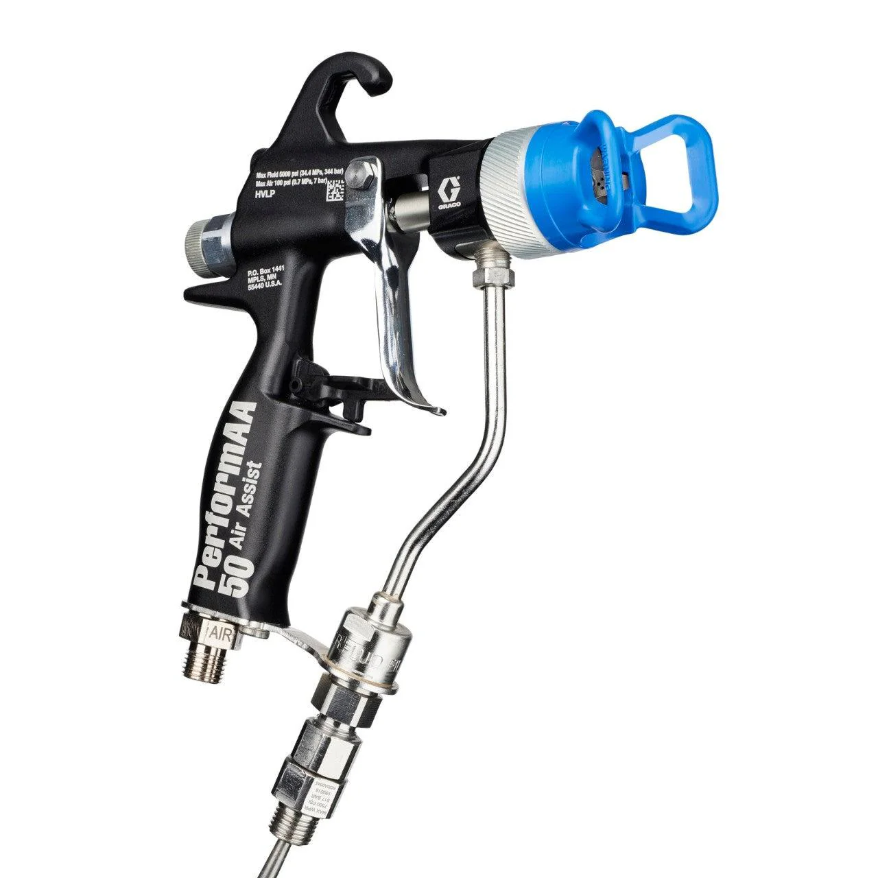 Graco PerformAA 5000 Air Assist Gun w/ Low Viscosity Air Cap & Fluid Swivel - Ysert