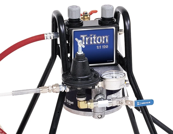 Graco Triton Aluminum 100 Psi @ 8.5 GPM Bare Package Air-Powered Sprayer - Stand Mount - Ysert