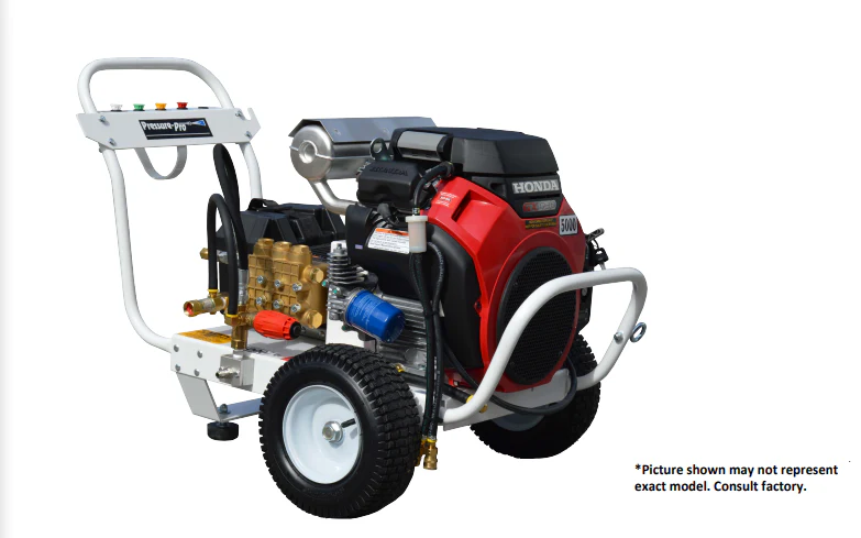 Pressure-Pro PRO-MAX Series 6000 PSI @ 4.5 GPM General TSP1621 Pump Belt Drive Honda Engine Cold Water Gas Pressure Washer - Cart - Ysert
