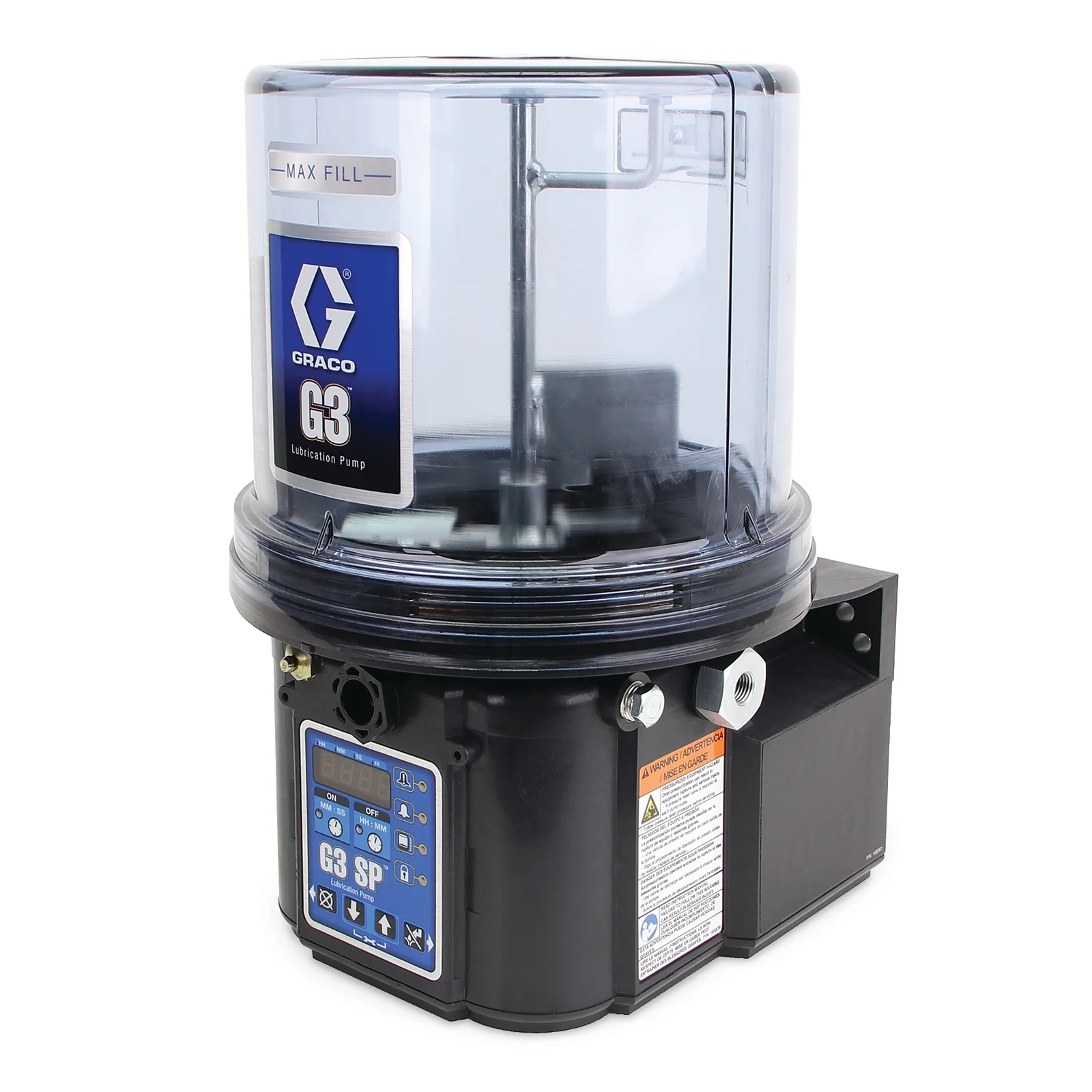 Graco G3™ SP Grease Lubrication Pump, 90-240 VAC, 4 Liter, Low Level with Controller, 1 Sensor, DIN - Ysert