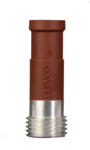 Clemco SMS Clemlite Silicon-Carbide Lined Long Venturi Style Contractor Thread 1 inch Entry Rubber Jacketed Sandblast Nozzle - Ysert