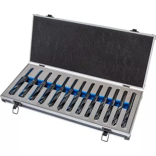 Grizzly T31985 - 13 Pc. HSS Silver & Deming Drill Bit Set W/ Aluminum Case - Ysert