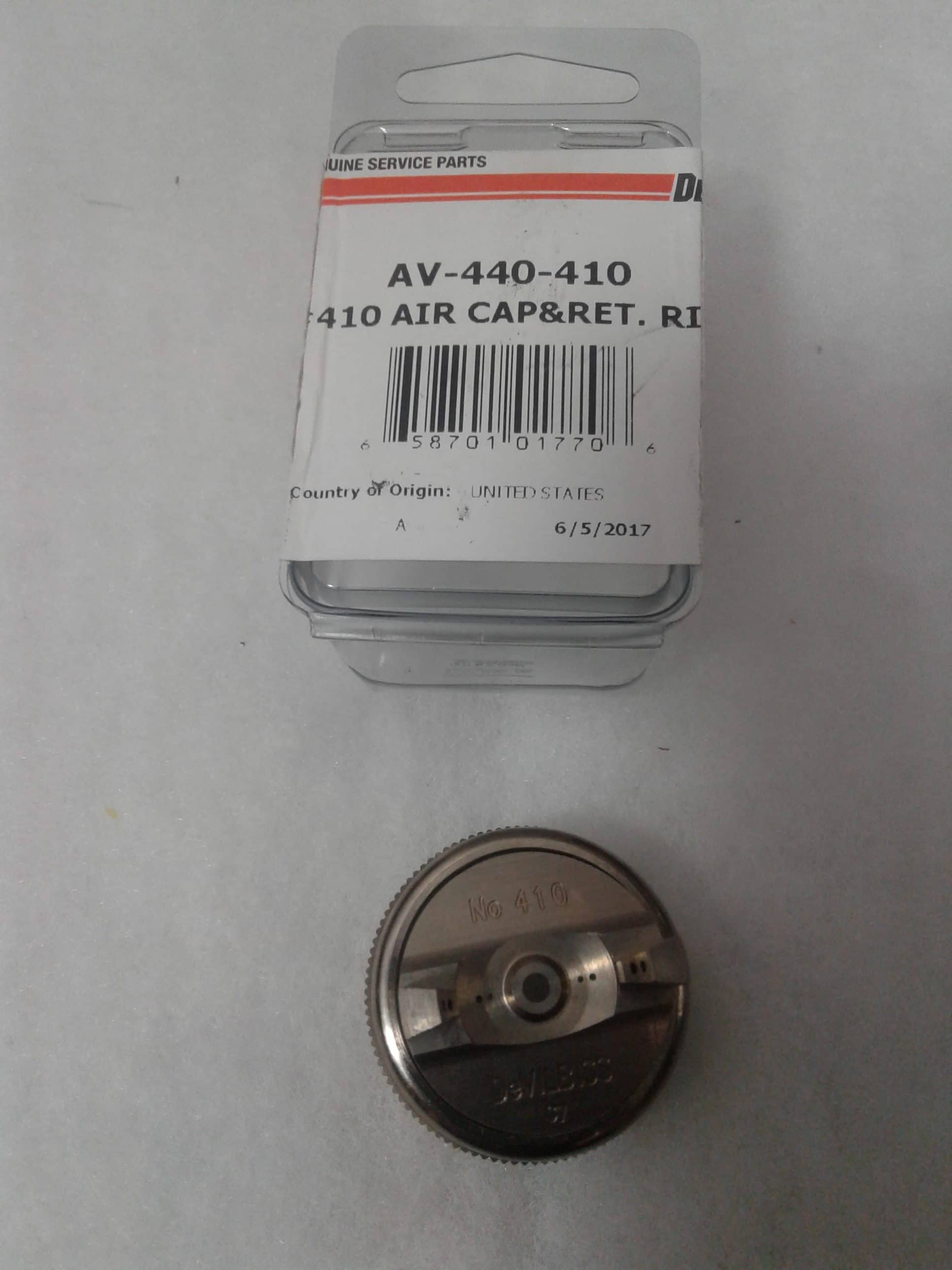 Devilbiss AV-440-410 #410 Air Cap & Ret. Ring - Ysert