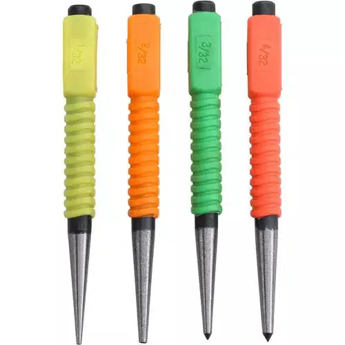 Steelex D2530 - 4-Pc. Nail & Center Punch Set - Ysert