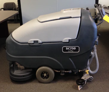 Refurbished Advance SC750™ 26D Walk-Behind Floor Scrubber Four 242 Ah wet batteries, EcoFlex™, shelf charger, pad holders - Ysert