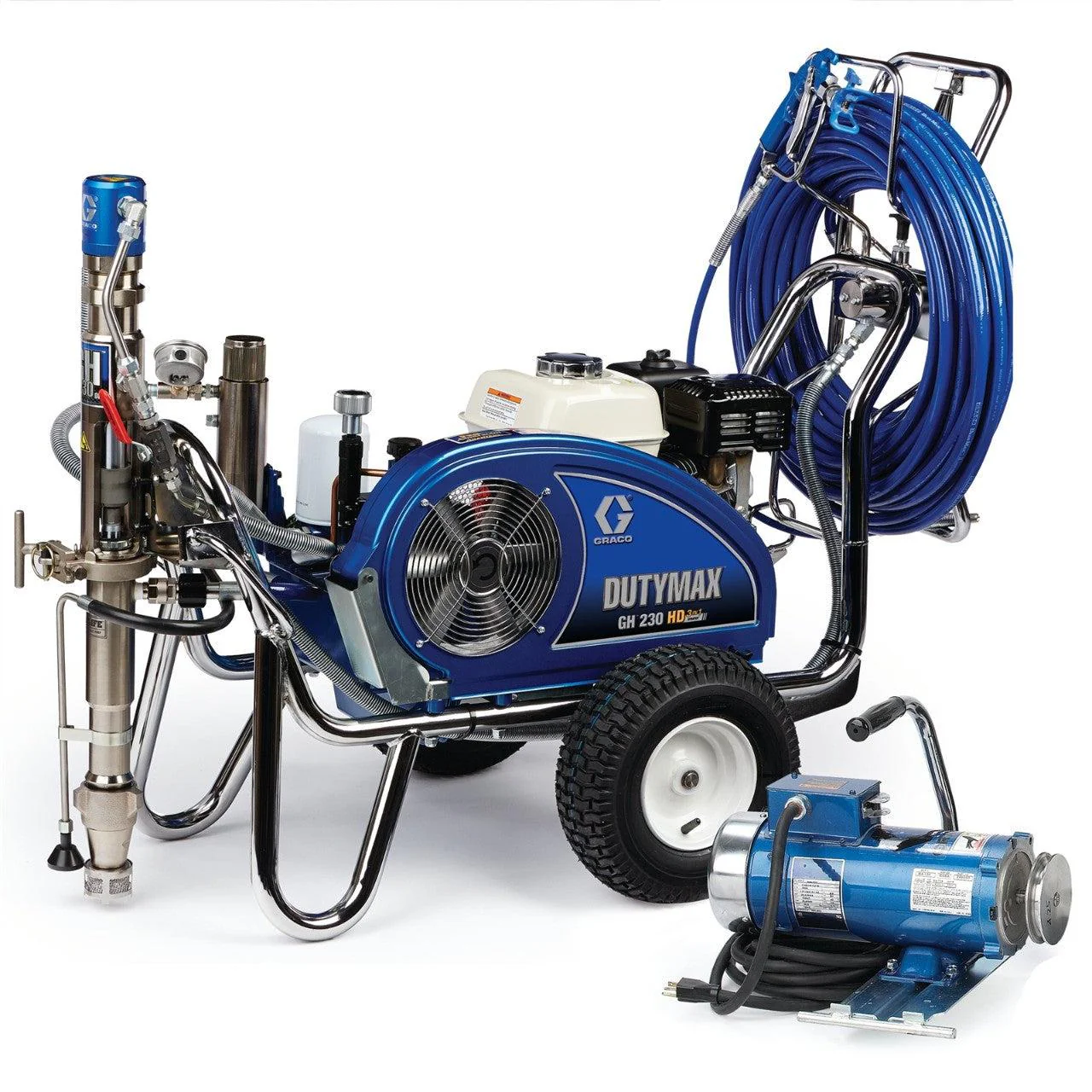 Graco DutyMax GH 230 HD 3-in-1 ProContractor Series Convertible Gas Hydraulic Airless Sprayer with Electric Motor Kit - Ysert