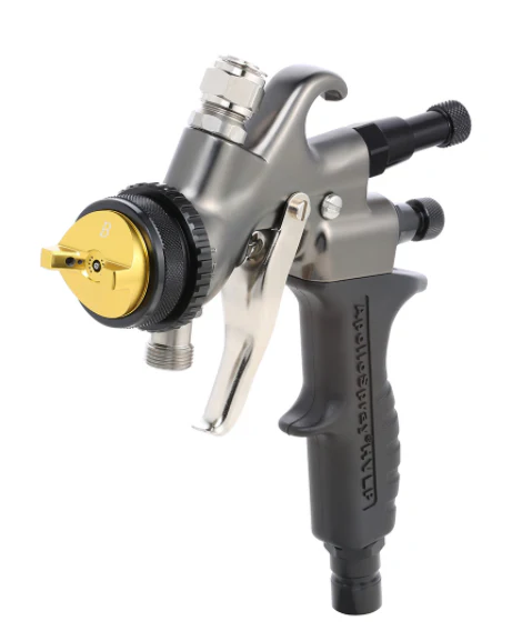 Apollo 7700 Metal Composite Matte Bronze HVLP Compressed Air Gravity Feed Spray Gun (No Cup Included) - Ysert