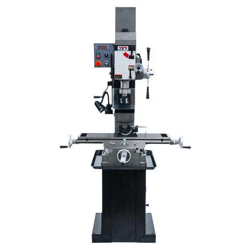Jet Tools - JMD-45VSPF Variable Speed Square Column Geared Head Mill Drill with Newall NMS300 2 Axis DRO - Ysert