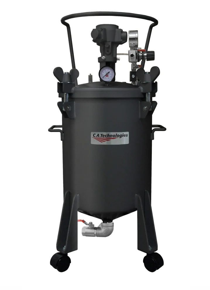 C.A Technologies 5 gallon (NON-ASME) Air Agitated Bottom Outlet Pressure Tank - NON REGULATED - Ysert