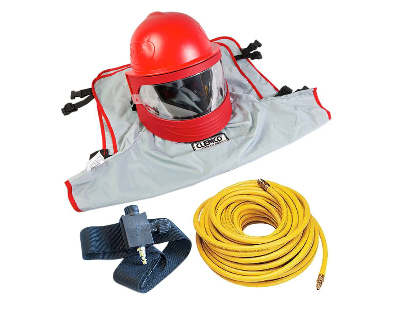 Clemco 25202 Apollo 600 HP DLX w/ 50 ft. Respirator Hose & Air-Control Valve (ACV) - Ysert