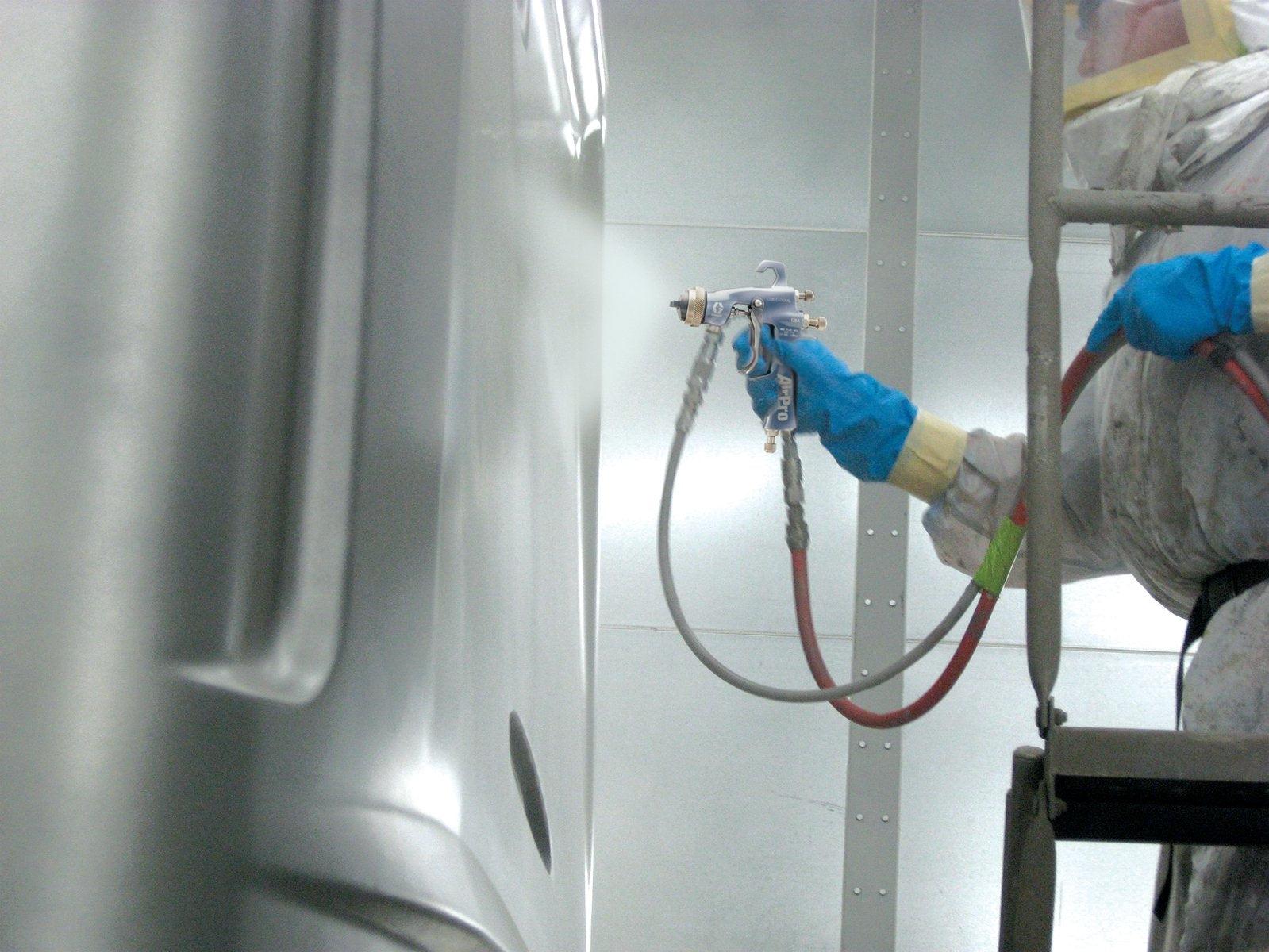 AirPro Air Spray Pressure Feed Gun, HVLP, 0.040 inch (1.0 mm) Nozzle, for Automotive Applications - Ysert