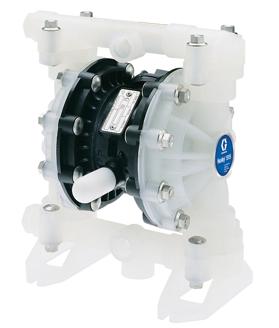 Graco D52988 Husky 515 PP 1/2 in NPT Standard Pump, PP Center Section, PP Seats, FKM Balls & FKM Diaphragm - Ysert