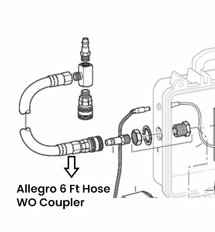 Allegro 6 Ft Hose WO Coupler, 987243 - Ysert