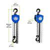 Tralift Manual Chain Hoist, 2,000 lb. (1 Ton) Load Capacity - Ysert