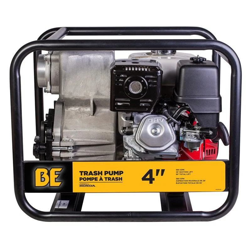 BE Industrial HONDA GX390 Heavy Duty Cast Iron 389cc 580GPM 4