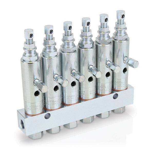 Graco GL-1™ Grease Injectors - 6 Injectors and Manifold - Ysert
