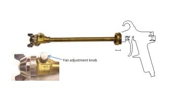 Binks Conventional Spray Gun Extension Style