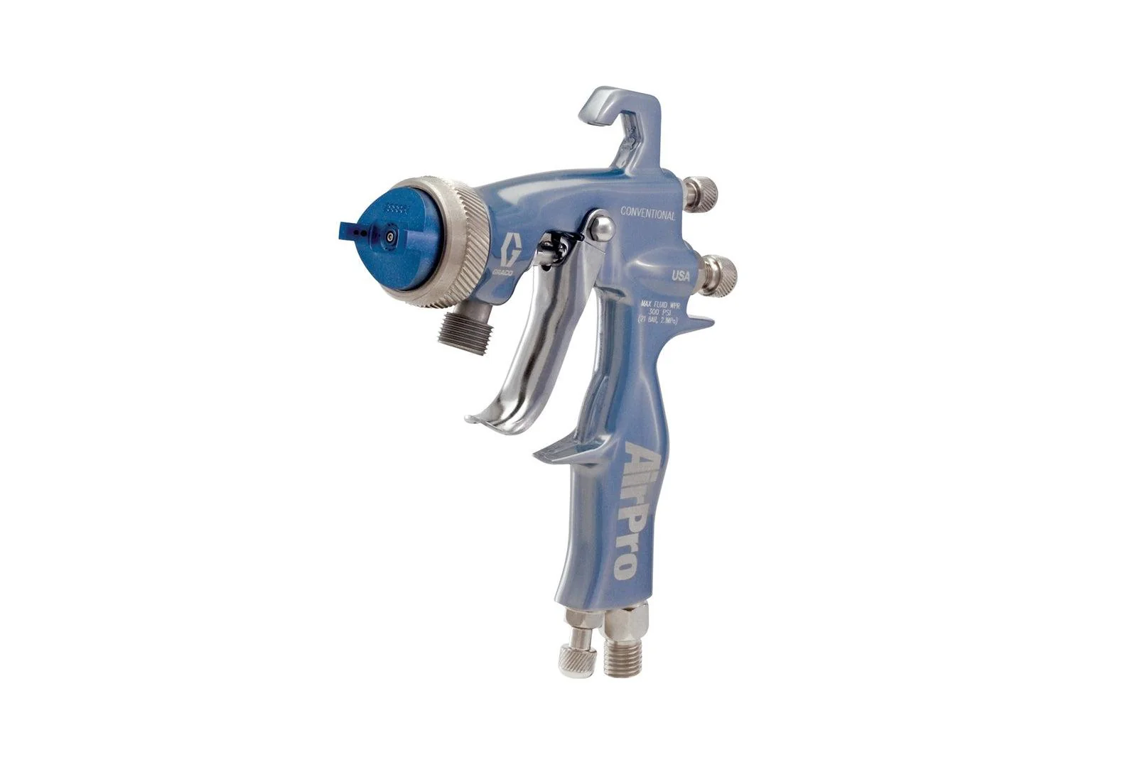 AirPro Air Spray Pressure Feed Gun, Conventional, 0.059 inch (1.5 mm) Nozzle, for High Wear Applications - Ysert