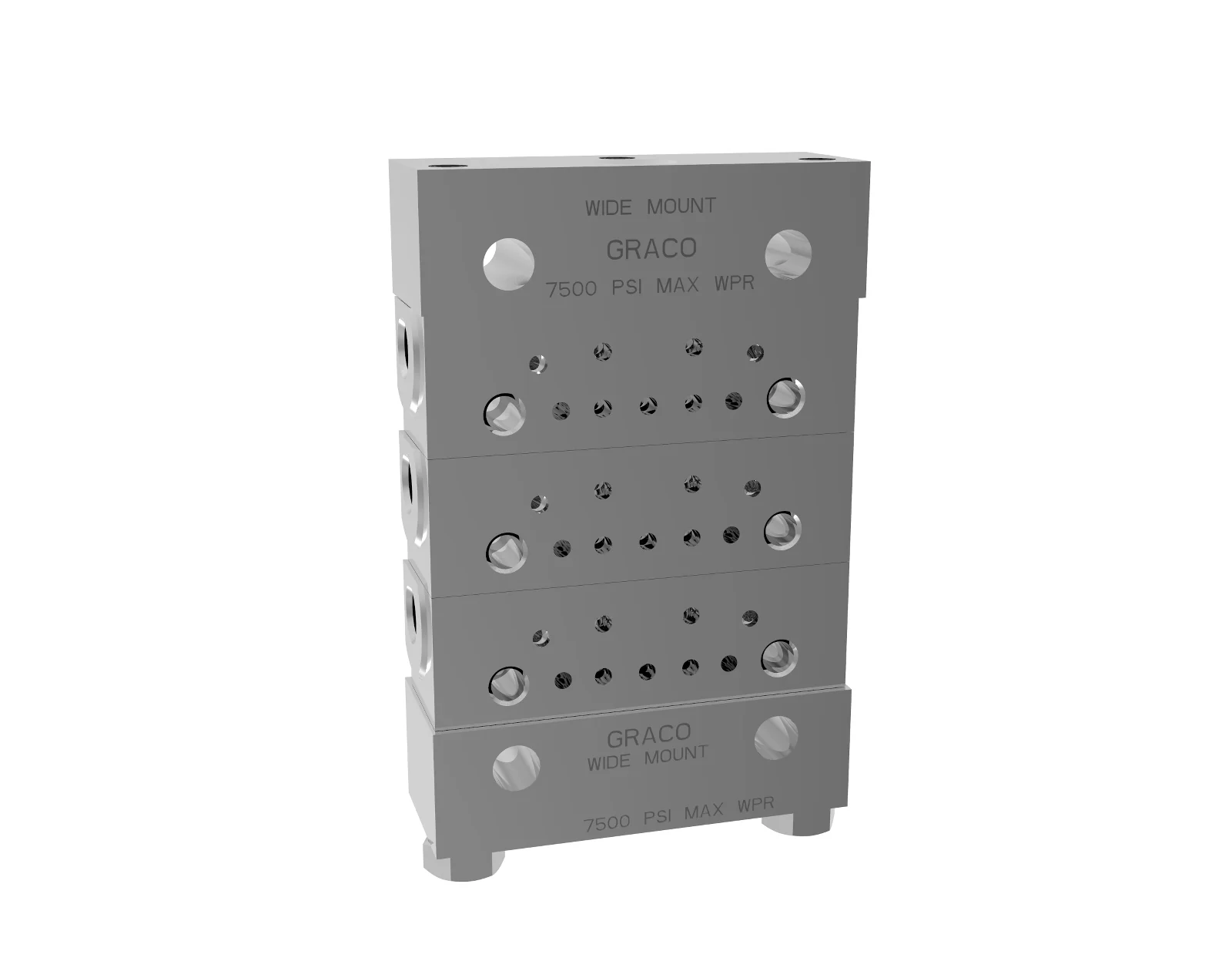 Graco Manzel MHH Wide Mount 3 Section Base Plate Assembly - NPSF - Ysert