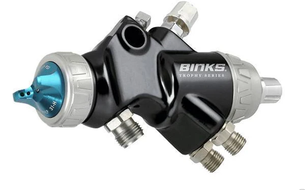 Binks 3465-14LV-23S0 Trophy Automatic Spray Gun LVMP, 1.4 mm, 23-L Air Cap - Ysert