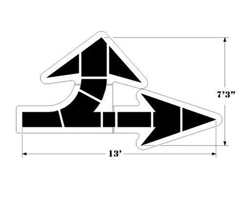 NEWSTRIPE Walmart Solid Combo Arrow - Ysert