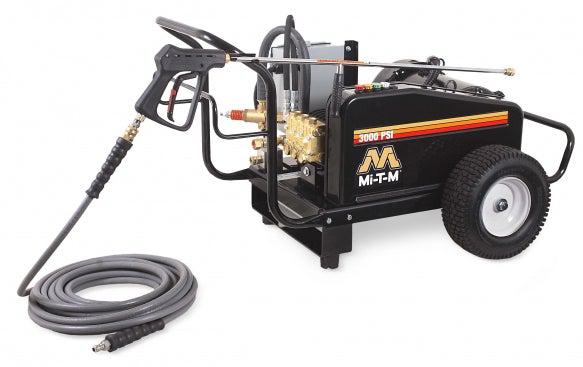 Mi-T-M CW-3005-0ME3 CW General Electric Series Power Washer - 3000 PSI @ 4.8 GPM, General Pump, Belt Drive - Ysert