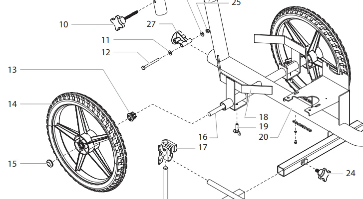 Titan 759-293A Powrliner 850 Rear Wheels Set - Ysert