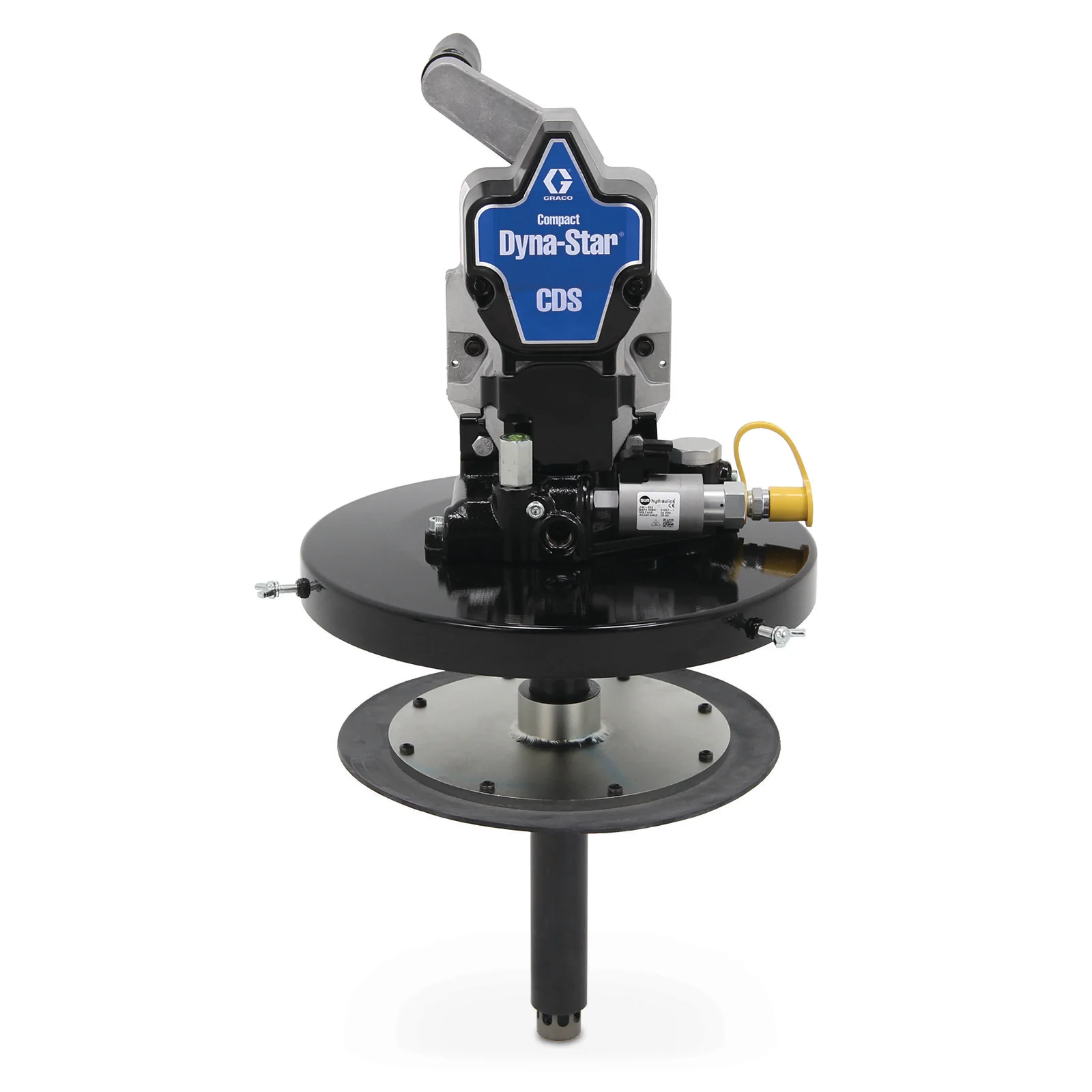 Graco Compact Dyna-Star® 24 VDC 35 lb Vent-Valve Oil or Grease Bucket Kit, Pump, Lifting Handle - Ysert